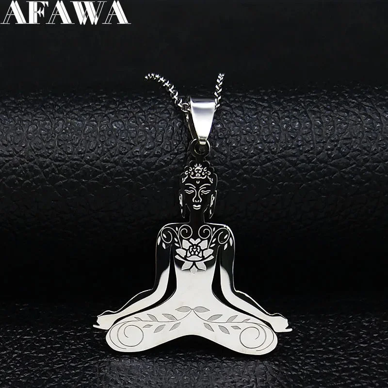 Pendentif Bouddha Acier