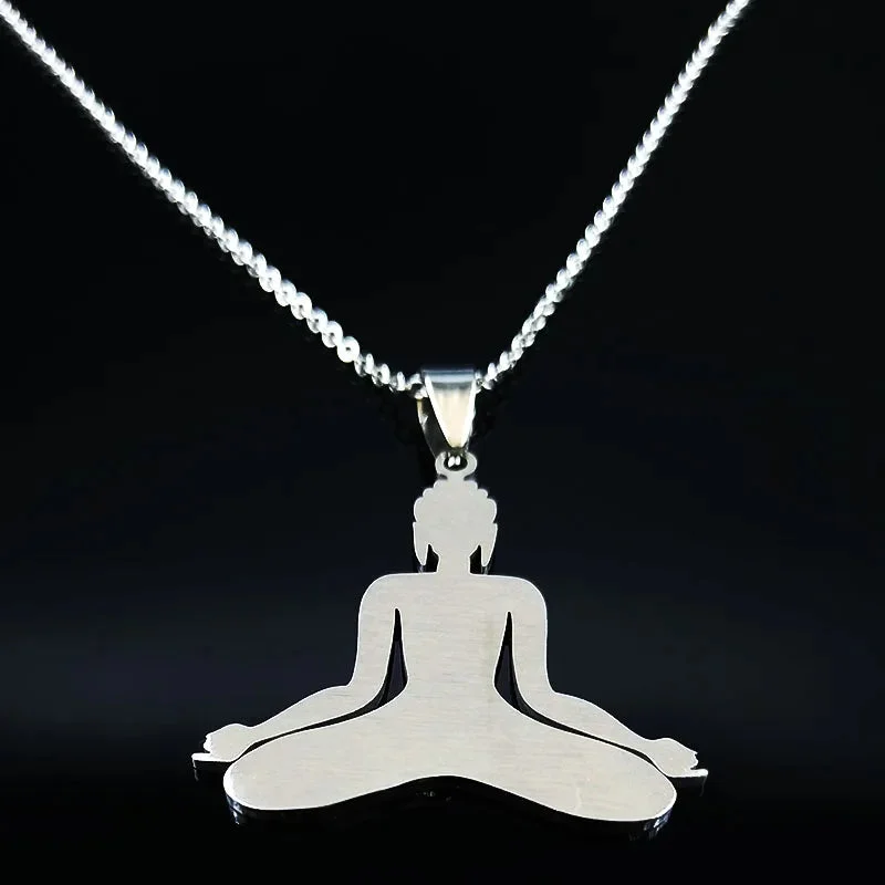 Pendentif Bouddha Acier – Image 4