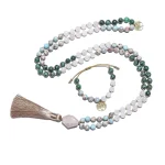 Set Collier & Bracelet pierre de jade Africaine