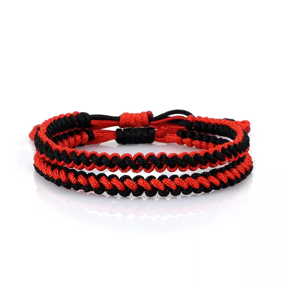 Double Bracelet Bouddhiste en Dentelle