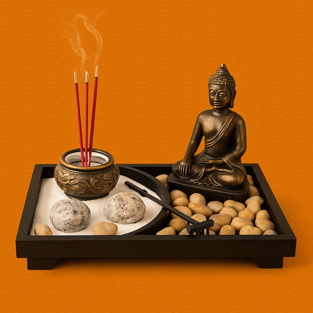 Jardin Zen Bouddha Méditation