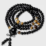 Mala Oeil de Tigre Et Obsidienne Noire