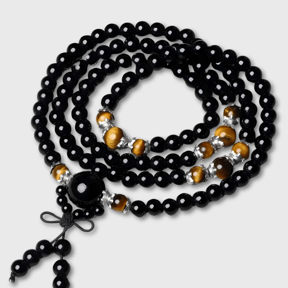 Mala Oeil de Tigre et Obsidienne Noire