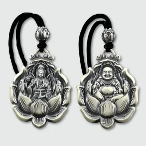 Pendentif Amulette Bouddhiste en Argent