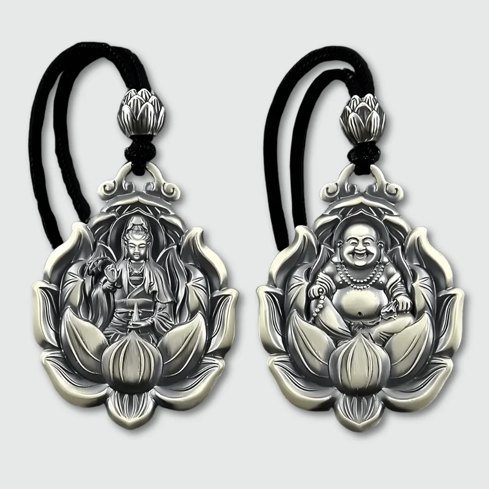 Pendentif Amulette Bouddhiste en Argent