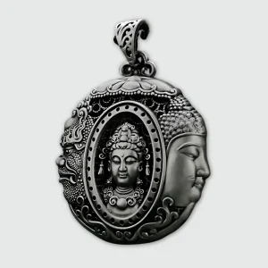 Pendentif Bouddha 3 Visages