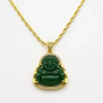 Pendentif Bouddha Jade Vert