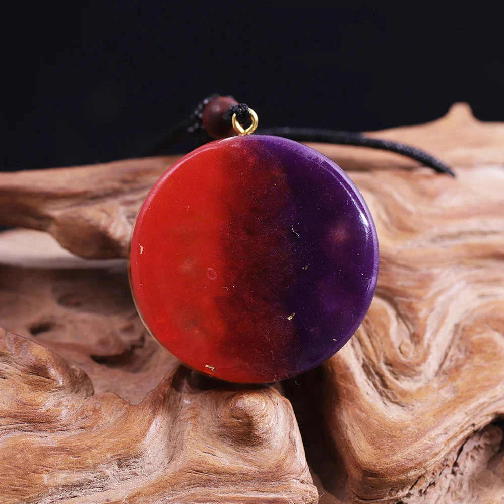 Collier Pendentif en Orgonite Lotus