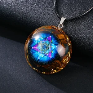 Pendentif D’Orgonite en Pierre de Cristal