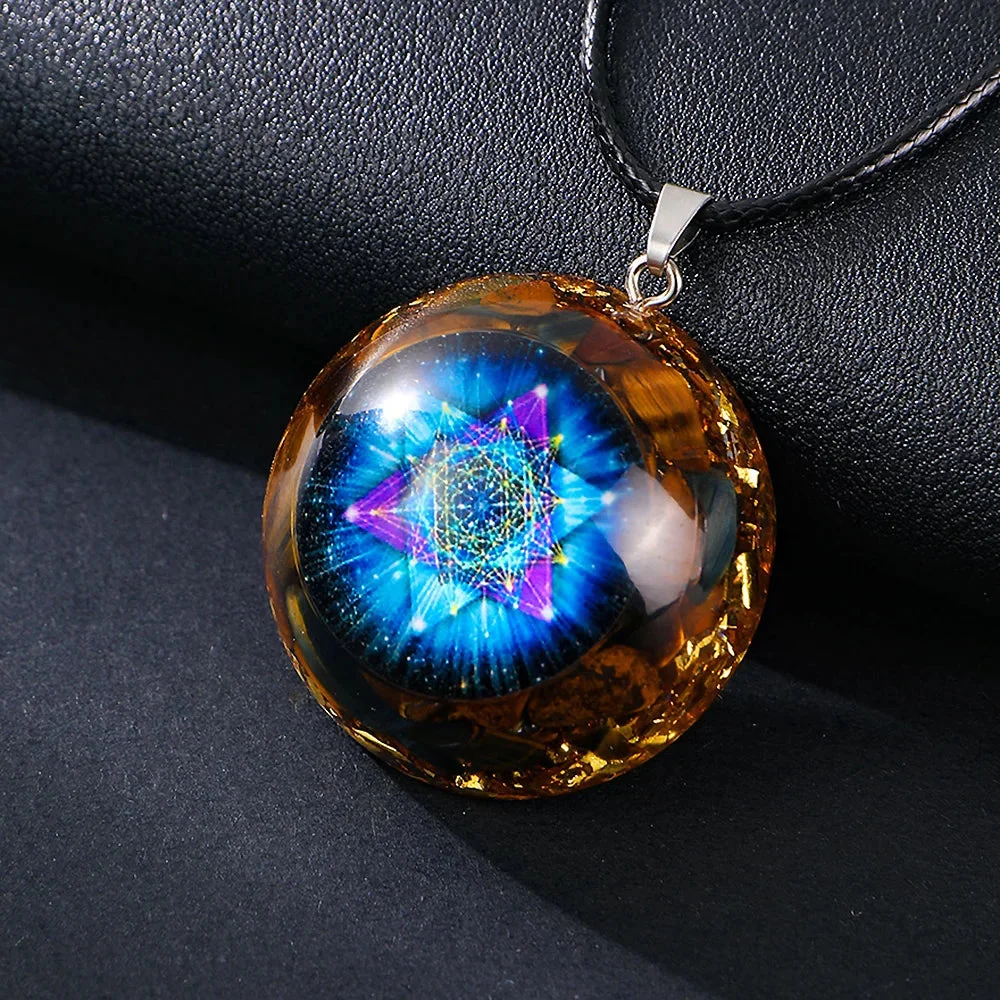 Pendentif D’Orgonite en Pierre de Cristal