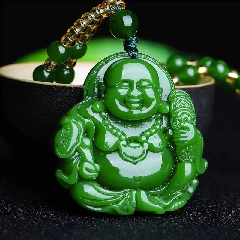Pendentif en Jade Bouddha