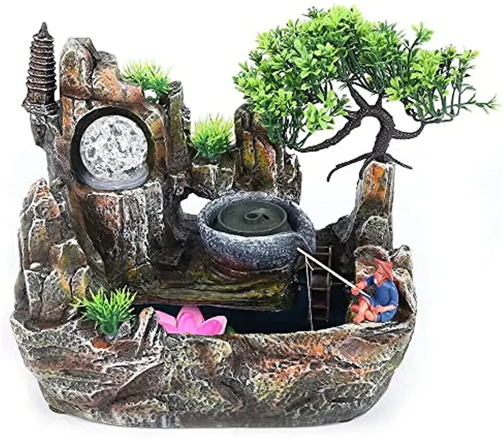Fontaine Intérieur Zen Led en Résine