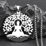 Pendentif Bouddha Arbre de Vie