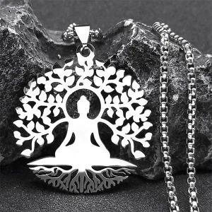Pendentif Bouddha Arbre de Vie