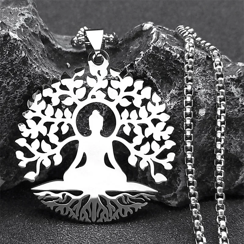 Pendentif Bouddha Arbre de Vie