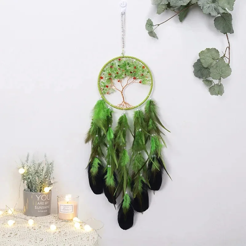 Attrape Reve Arbre de Vie Vert