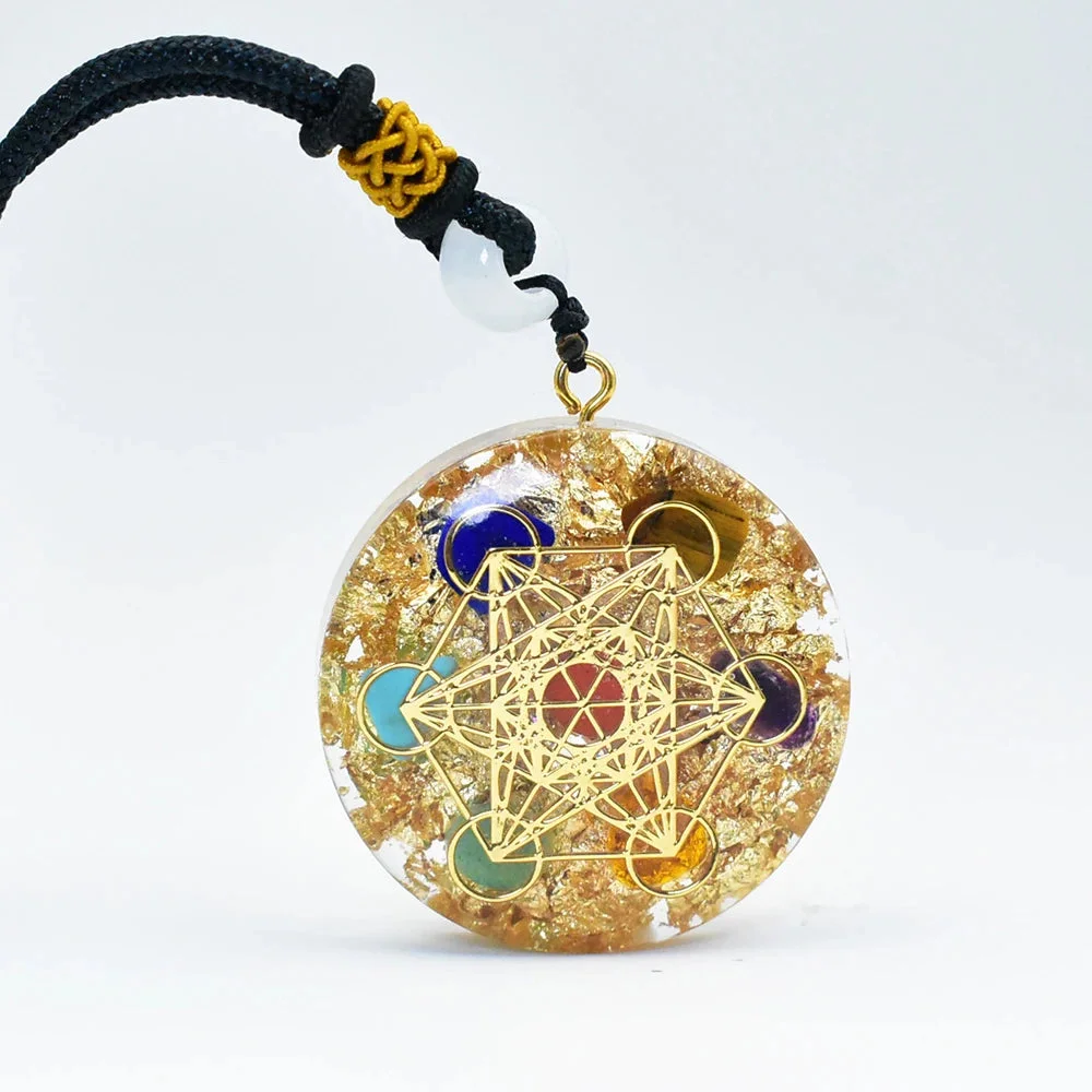 Pendentif en Orgonite 7 Chakras
