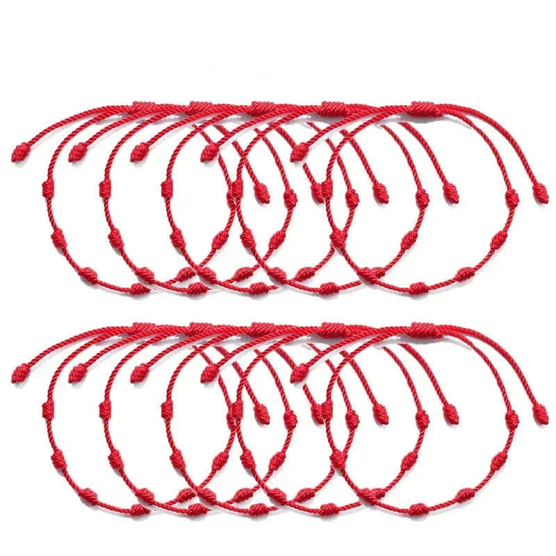 Bracelet Fil Rouge 7 Noeuds – Image 3
