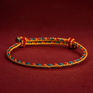 Bracelet Tibetain Bouddhiste Tressé Main