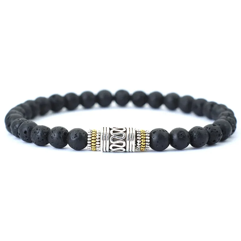 Bracelet en Perles de Jaspe Rouge