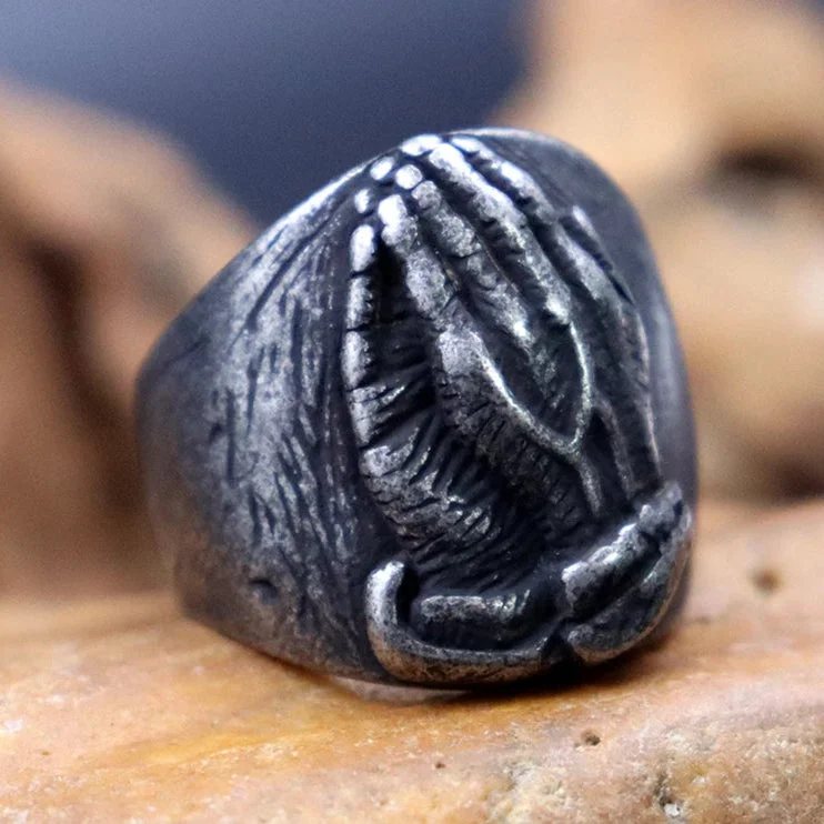 Bague Namaste en Acier Inoxydable