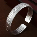 Bracelet Mantra Tibétain en Argent
