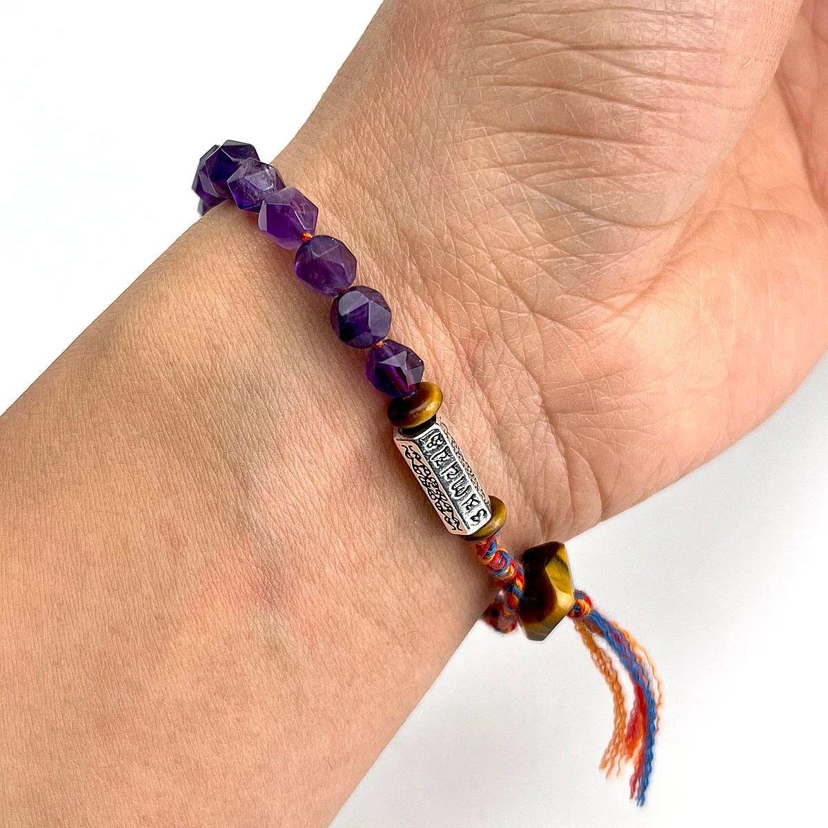 Bracelet Tibétain en Améthyste