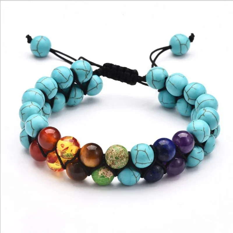 Bracelet 7 Chakra Double