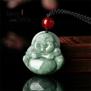 Pendentif Bouddha Double Relief en Jade