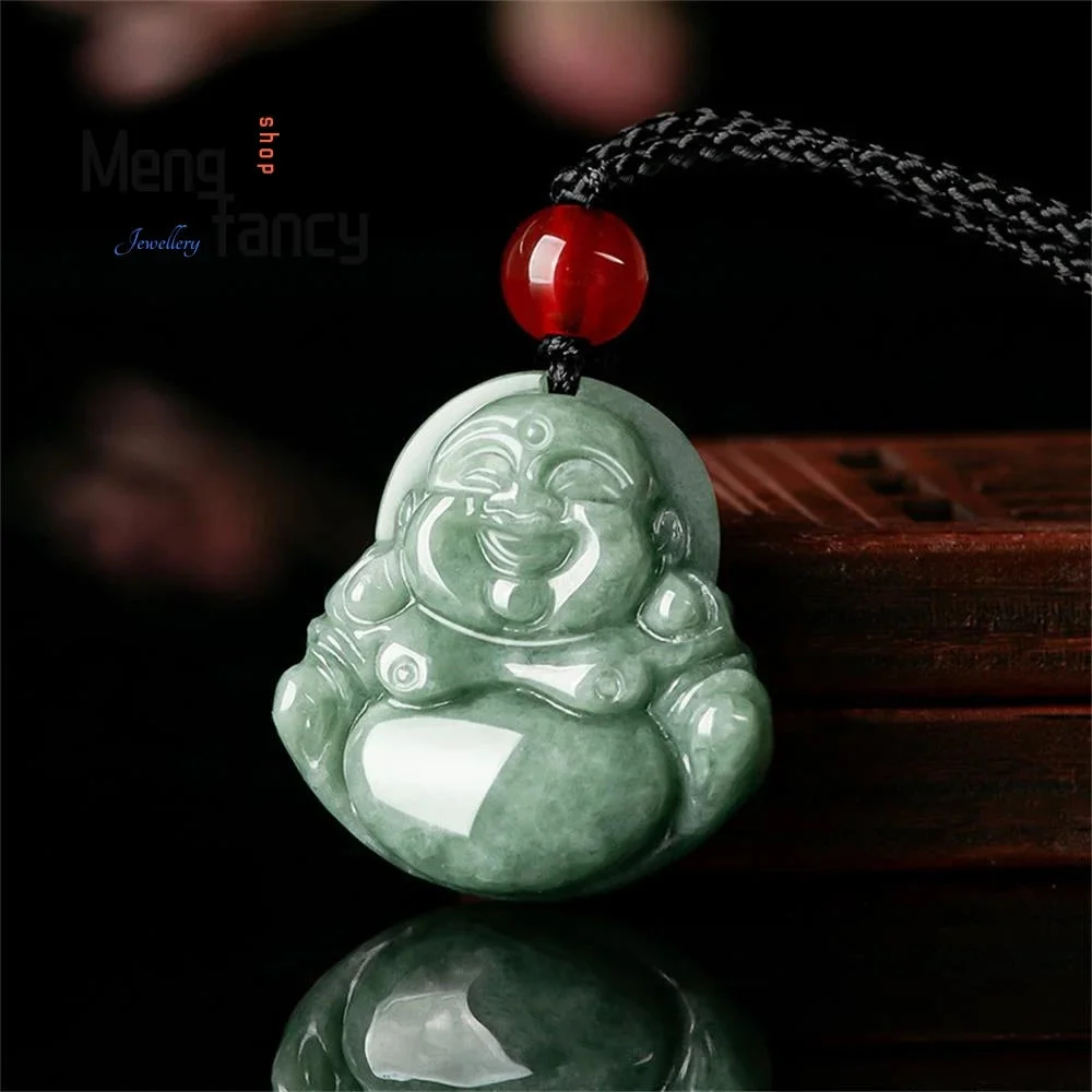Pendentif Bouddha Double Relief en Jade