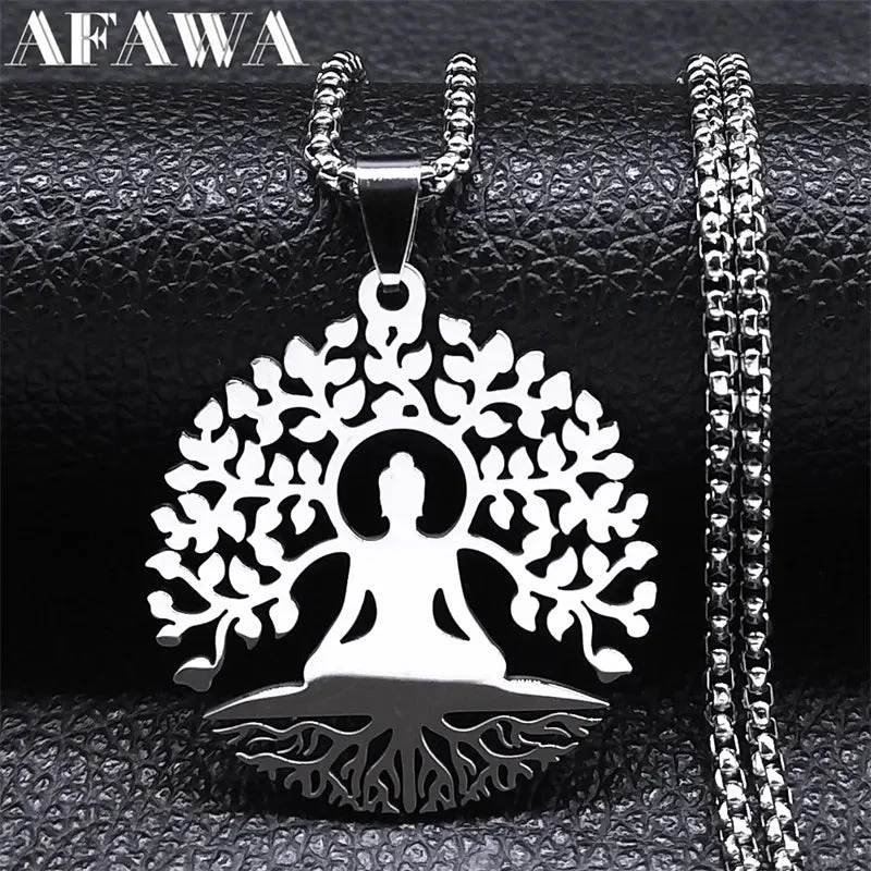 Pendentif Bouddha Arbre de Vie – Image 2