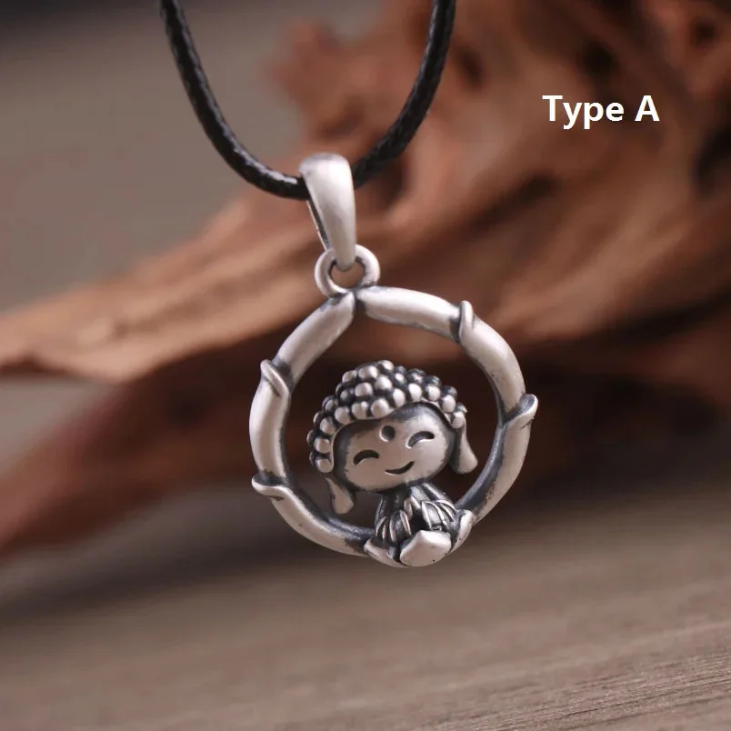 Pendentif Petit Bouddha Tibétain en argent 925