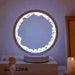 Lampe de Chevet Rechargeable en Pierre Naturelle