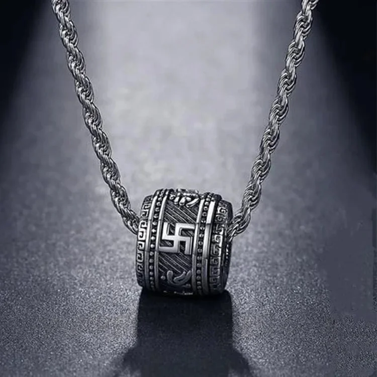 Pendentif Om Mani Padme Hum Rotatif