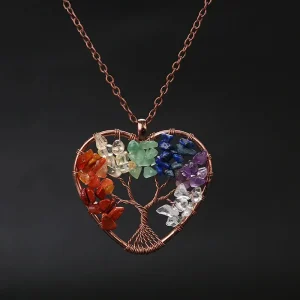 Pendentif Arbre de Vie en Pierre Naturelle