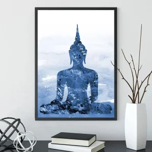 Tableau Bouddha Bleu