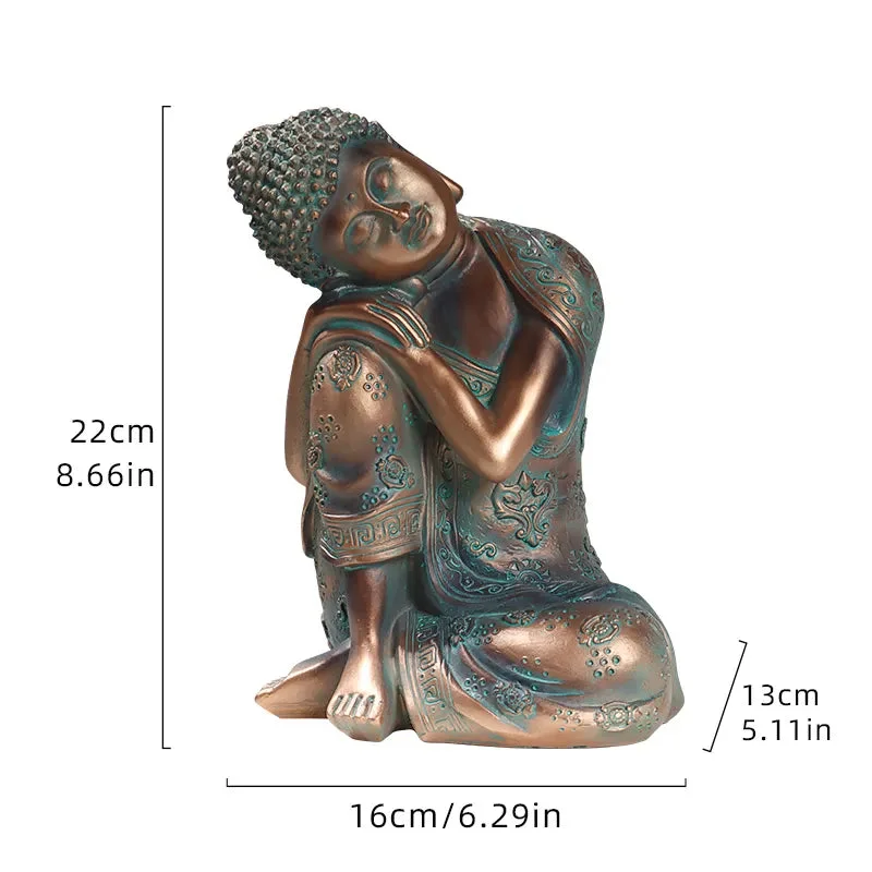 Statue Bouddha endormi en résine – Image 8