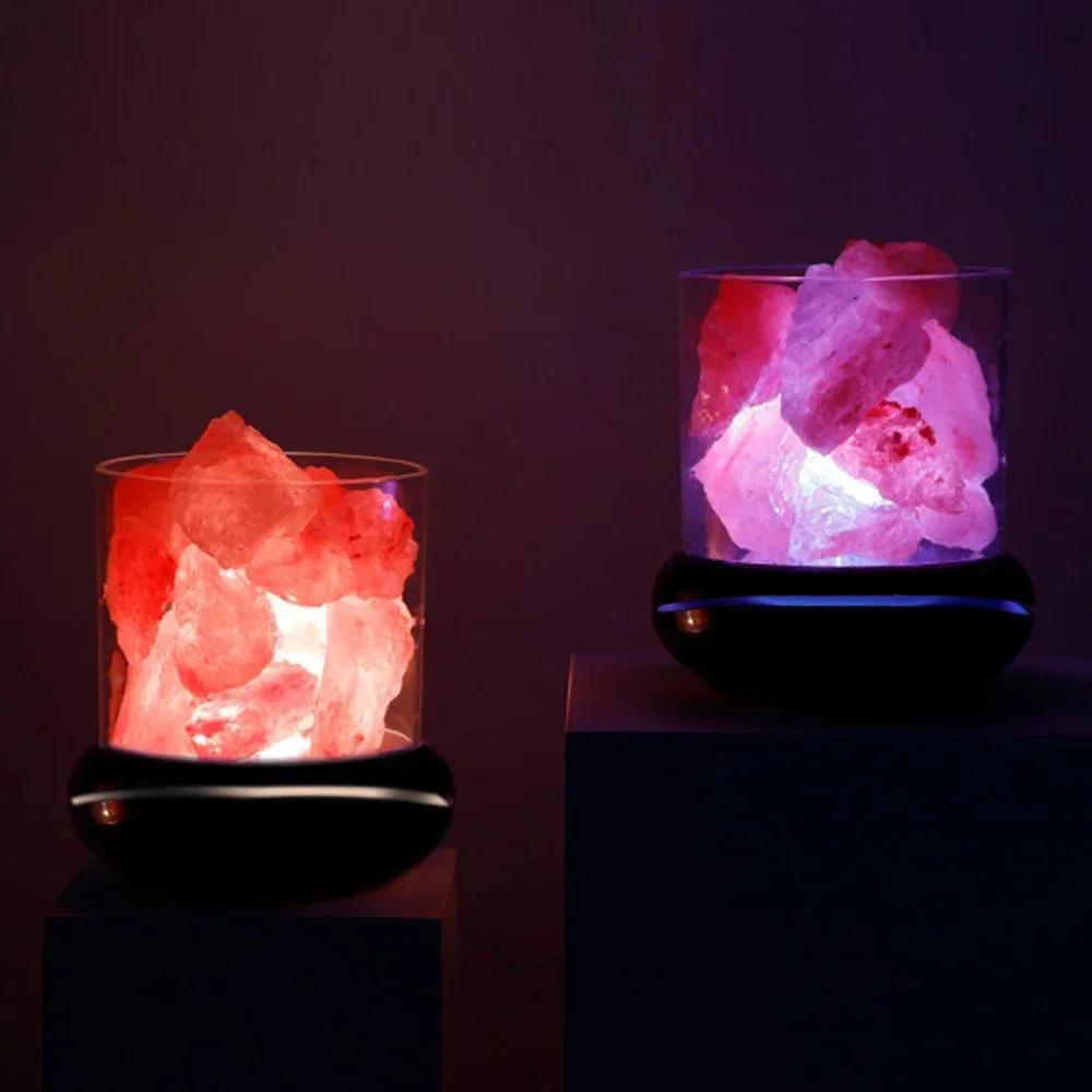 Lampe de Sel USB sur un bureau