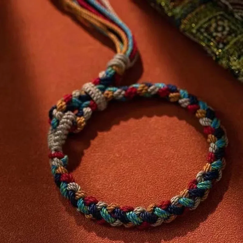 Bracelet Tibetain Femme Tressé vue 1