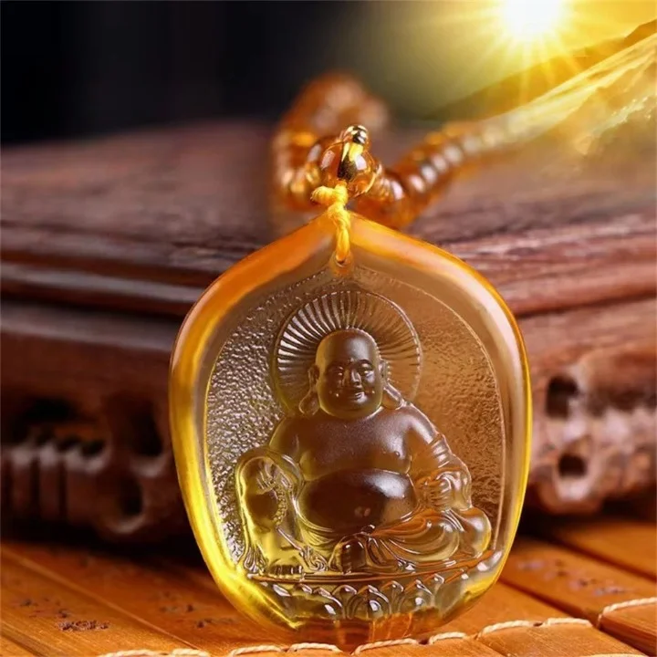 Pendentif Bouddha Jaune – Image 2