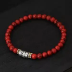 Bracelet Tibetain Jaspe Rouge