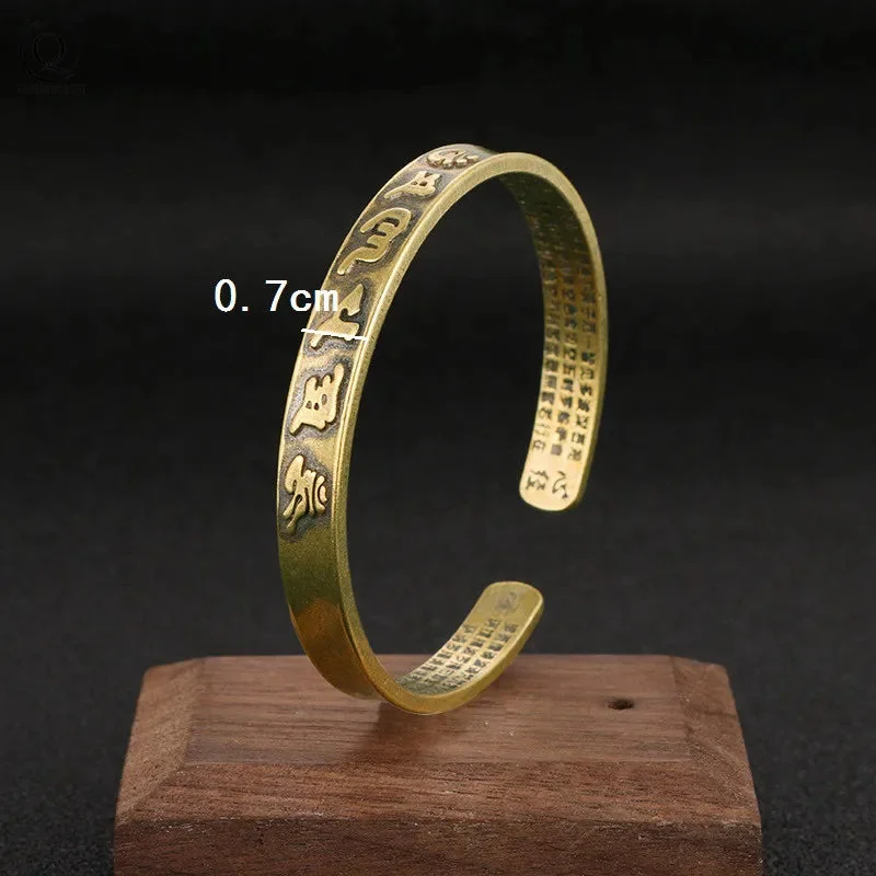 Détails du Bracelet Manchette Cuivre Tibétain