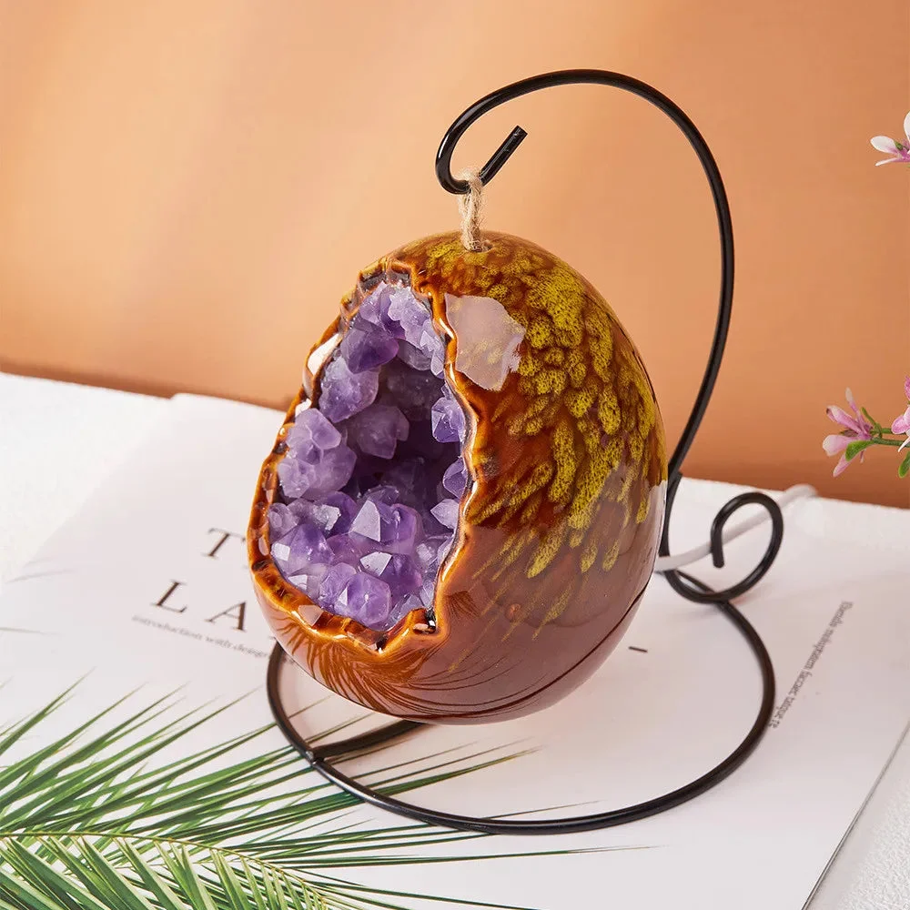 Lampe Oeuf en Améthyste