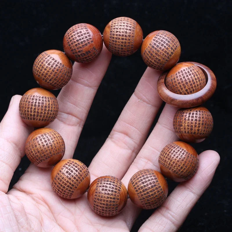 Bracelet Tibétain Perle Bois Homme
