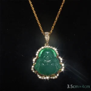 Pendentif Bouddha Jade Véritable