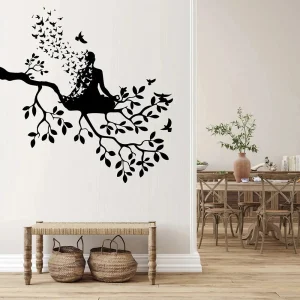 Stickers Bouddha sur une Branche d'arbre