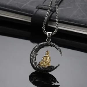 Pendentif Bouddha Lune