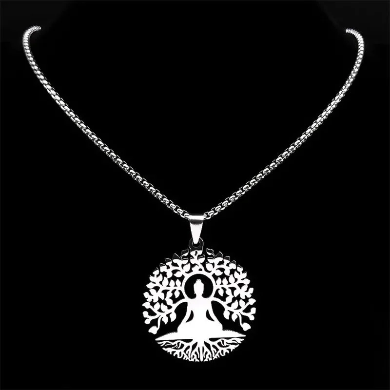 Pendentif Bouddha Arbre de Vie – Image 4