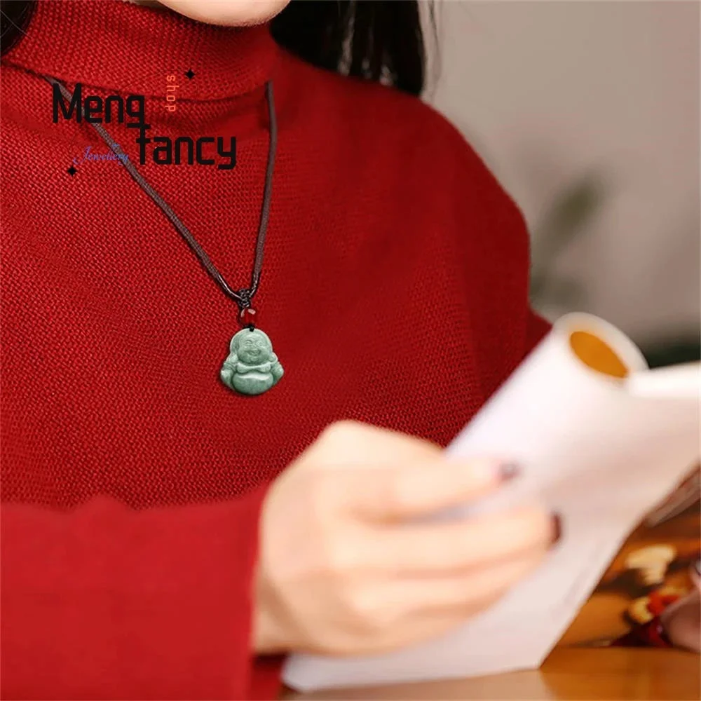 Pendentif Bouddha Double Relief en Jade – Image 6