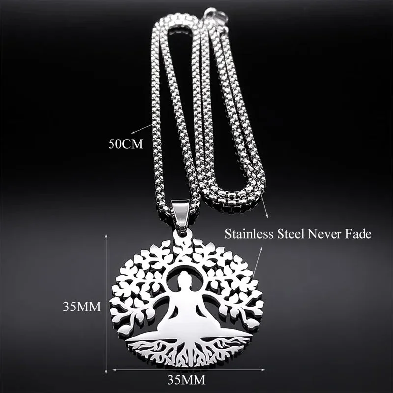 Pendentif Bouddha Arbre de Vie – Image 5